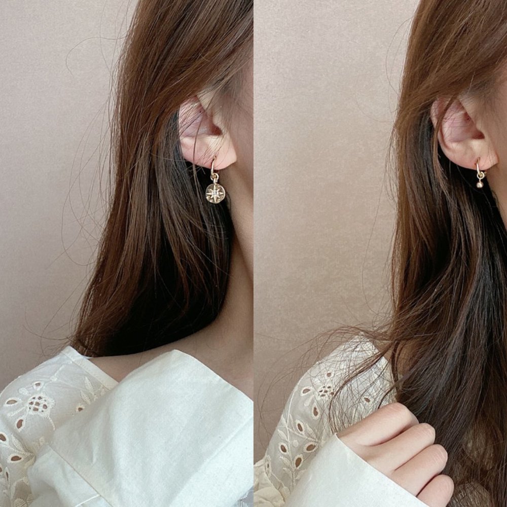 ❤️‍🔥𝕤𝕒𝕝𝕖❤️‍🔥 4 charm huggie earrings sets - Picture 4 of 13